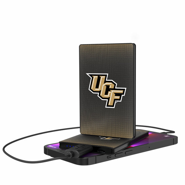 University of Central Florida Golden Knights Linen 2500mAh Credit Card Powerbank