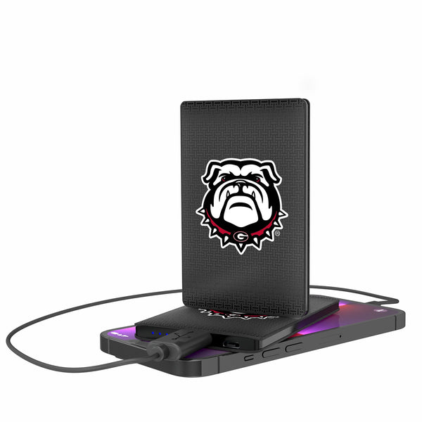 University of Georgia Bulldogs Uga Linen 2500mAh Credit Card Powerbank