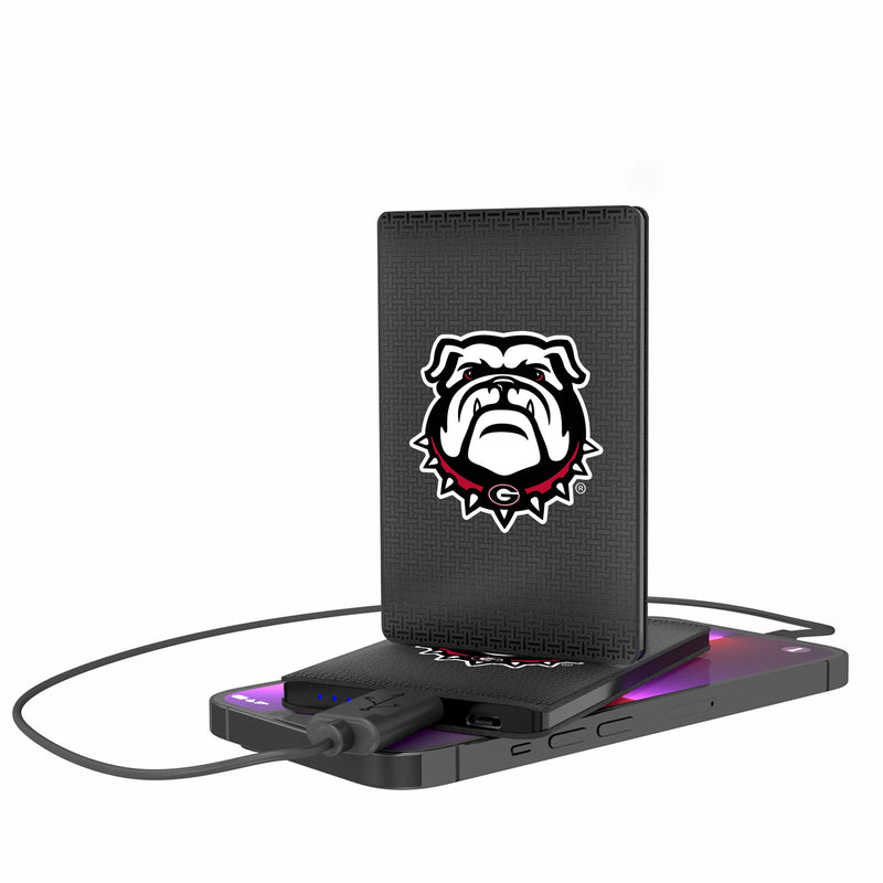 University of Georgia Bulldogs Uga Linen 2500mAh Credit Card Powerbank
