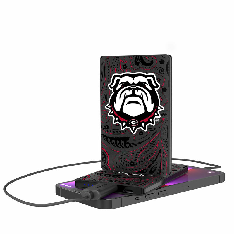 University of Georgia Bulldogs Uga Paisley 2500mAh Credit Card Powerbank