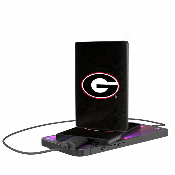 University of Georgia Bulldogs Solid 2500mAh Credit Card Powerbank