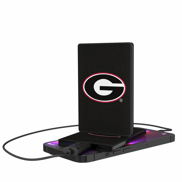 University of Georgia Bulldogs Solid 2500mAh Credit Card Powerbank