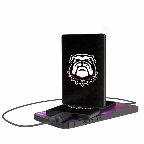University of Georgia Bulldogs Uga Solid 2500mAh Credit Card Powerbank