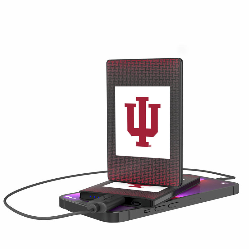 Indiana University Hoosiers Linen 2500mAh Credit Card Powerbank