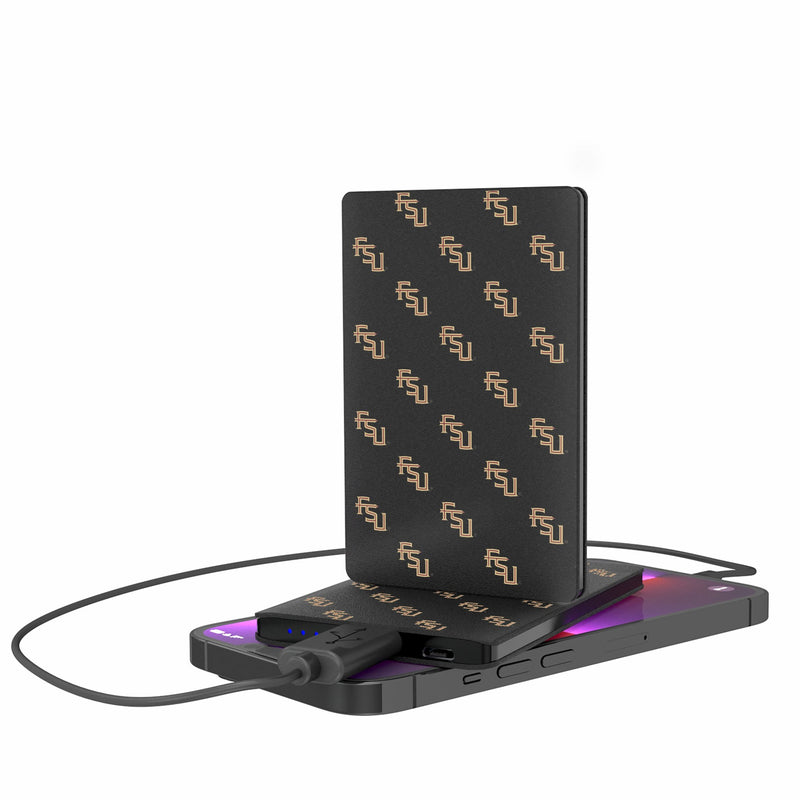Florida State University Seminoles Fashion Pattern 2500mAh Credit Card Powerbank