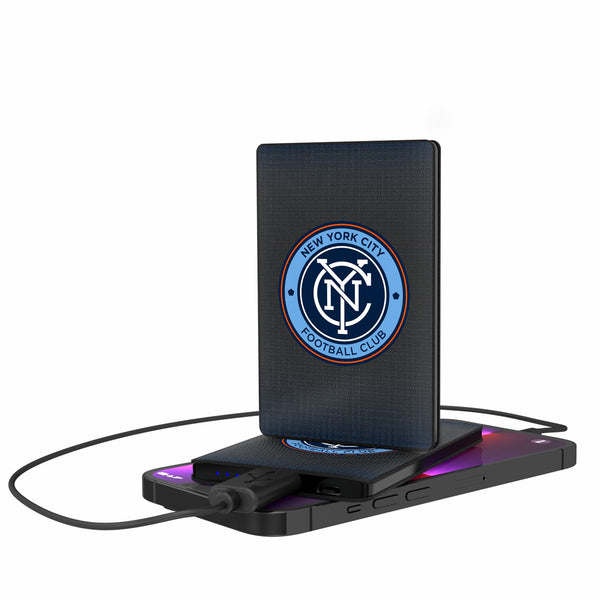 New York City FC  Linen 2500mAh Credit Card Powerbank