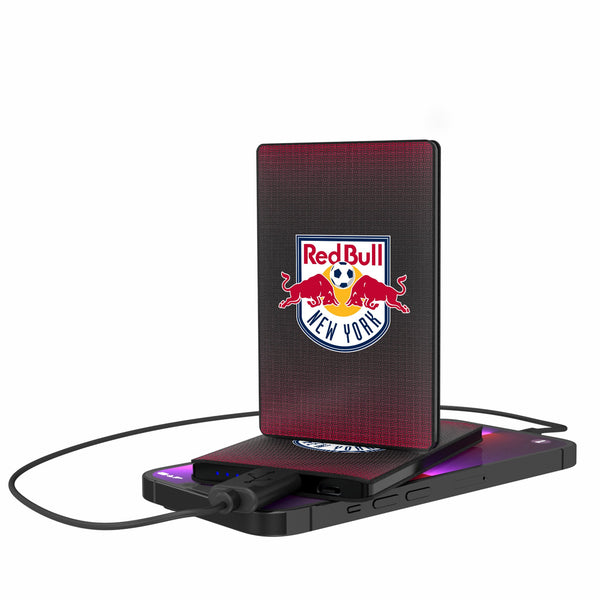 New York Red Bulls  Linen 2500mAh Credit Card Powerbank