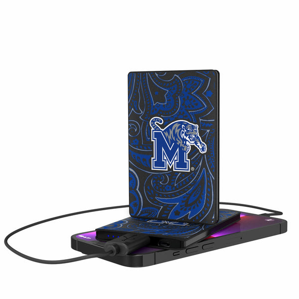 University of Memphis Tigers Paisley 2500mAh Credit Card Powerbank