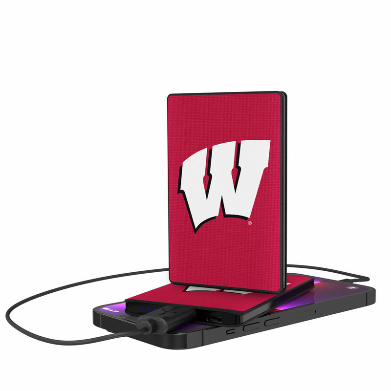 University of Wisconsin Badgers Solid 2500mAh Credit Card Powerbank