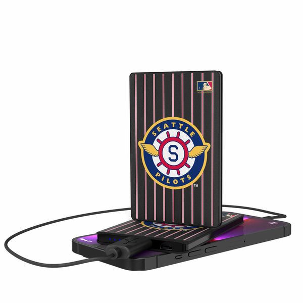 Seattle Pilots 1969 - Cooperstown Collection Pinstripe 2500mAh Credit Card Powerbank
