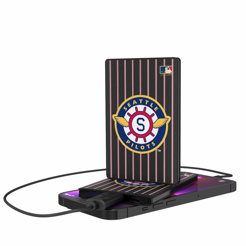 Seattle Pilots 1969 - Cooperstown Collection Pinstripe 2500mAh Credit Card Powerbank