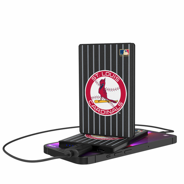 St Louis Cardinals 1966-1997 - Cooperstown Collection Pinstripe 2500mAh Credit Card Powerbank