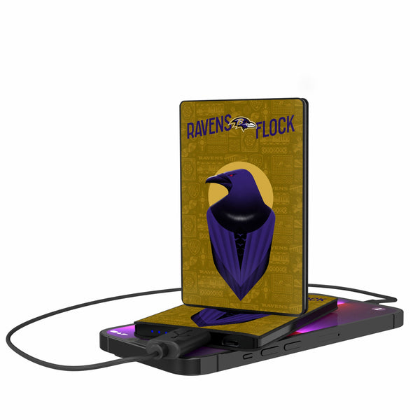Baltimore Ravens 2024 Illustrated Limited Edition 2500mAh Credit Card Powerbank