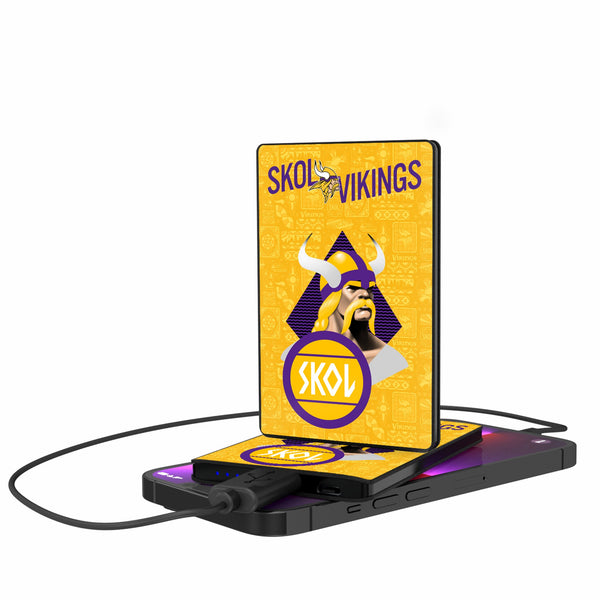 Minnesota Vikings 2024 Illustrated Limited Edition 2500mAh Credit Card Powerbank
