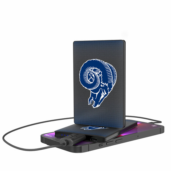 Los Angeles Rams Historic Collection Linen 2500mAh Credit Card Powerbank