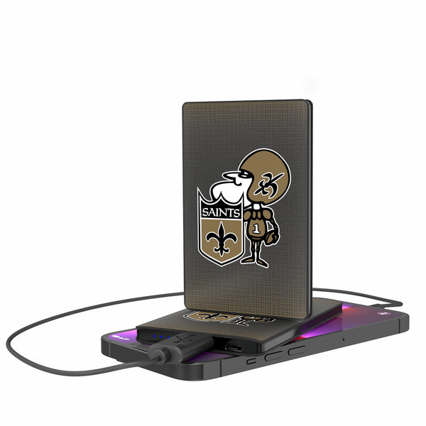 New Orleans Saints Historic Collection Linen 2500mAh Credit Card Powerbank