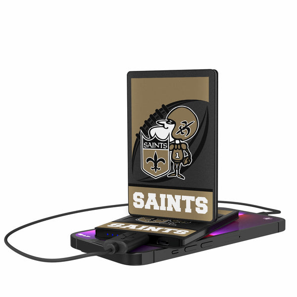 New Orleans Saints Historic Collection Passtime 2500mAh Credit Card Powerbank