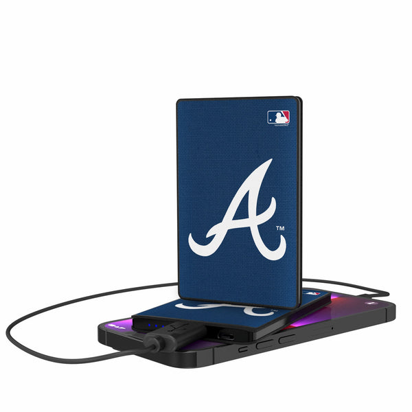 Atlanta Braves Solid 2500mAh Credit Card Powerbank