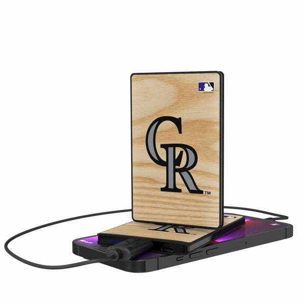 Colorado Rockies Baseball Bat 2500mAh Credit Card Powerbank