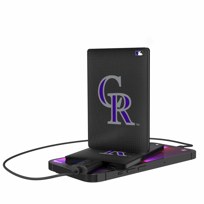 Colorado Rockies Linen 2500mAh Credit Card Powerbank