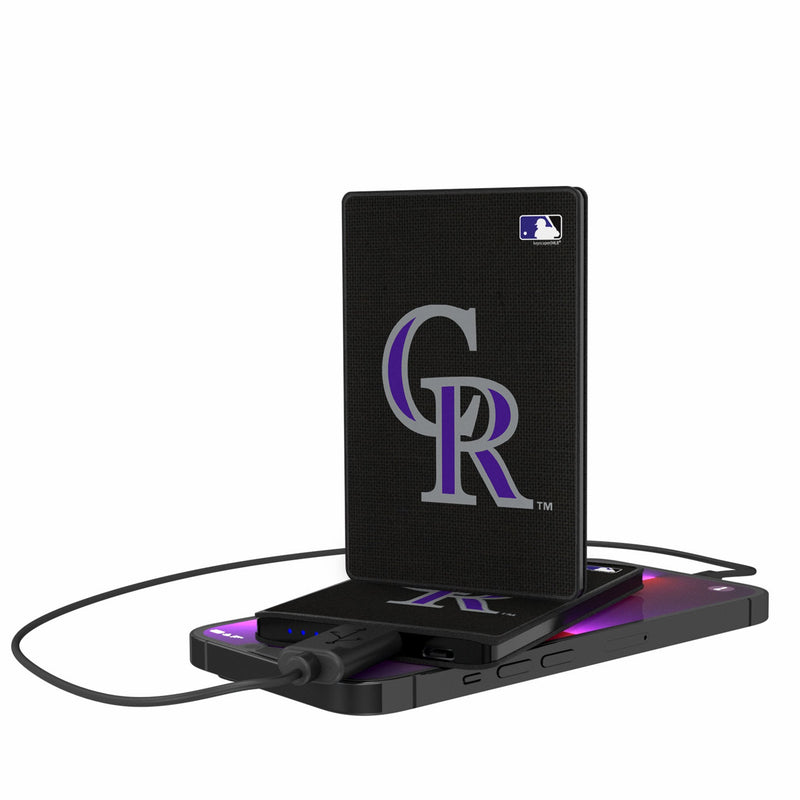 Colorado Rockies Solid 2500mAh Credit Card Powerbank