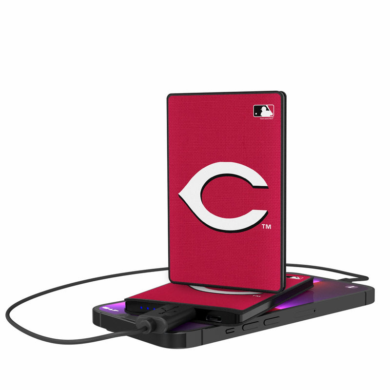 Cincinnati Reds Solid 2500mAh Credit Card Powerbank