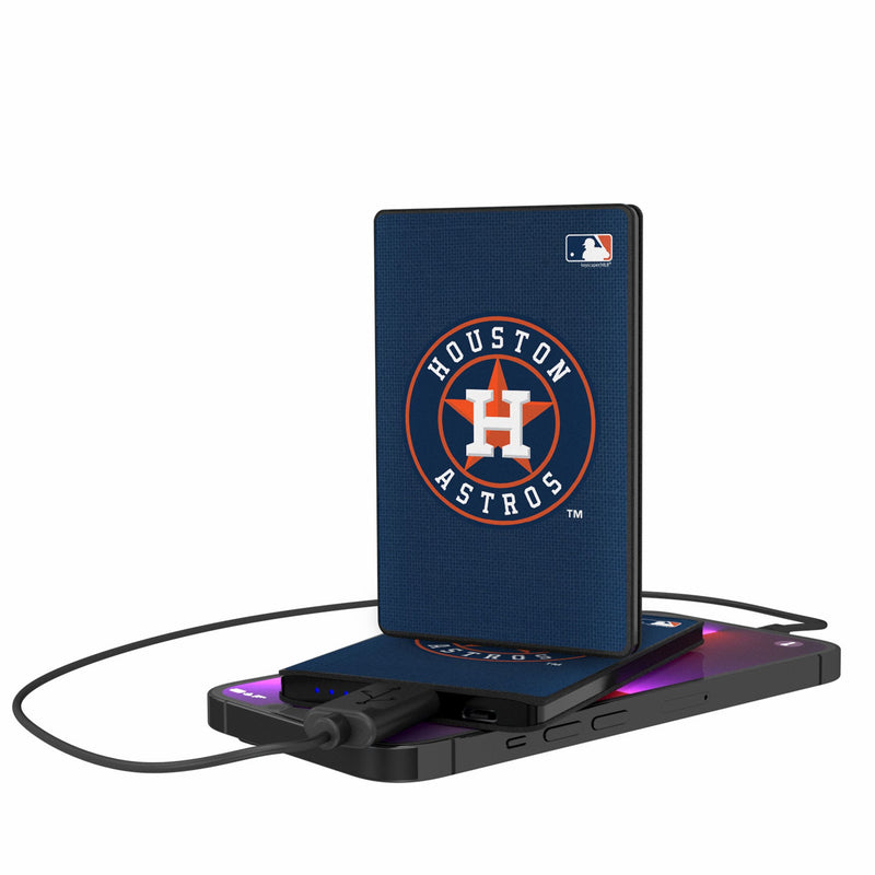 Houston Astros Solid 2500mAh Credit Card Powerbank