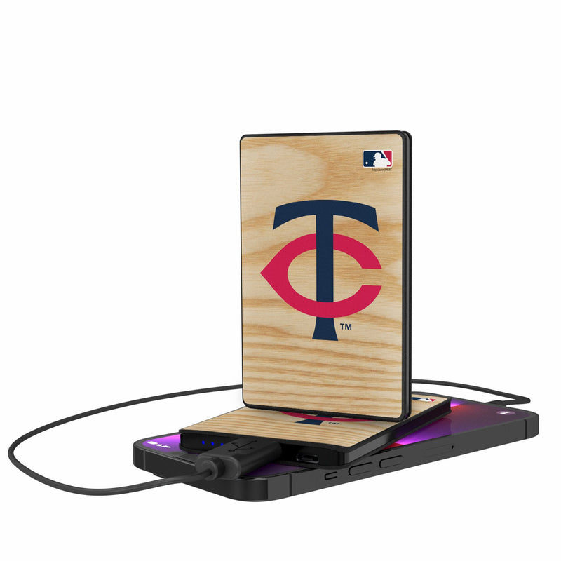 Minnesota Twins Baseball Bat 2500mAh Credit Card Powerbank