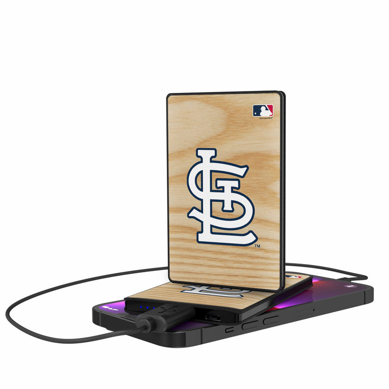 St Louis Cardinals Baseball Bat 2500mAh Credit Card Powerbank