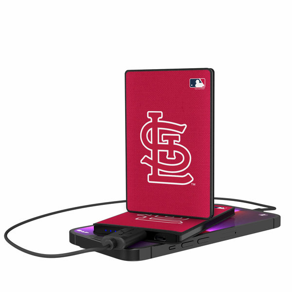 St Louis Cardinals Solid 2500mAh Credit Card Powerbank