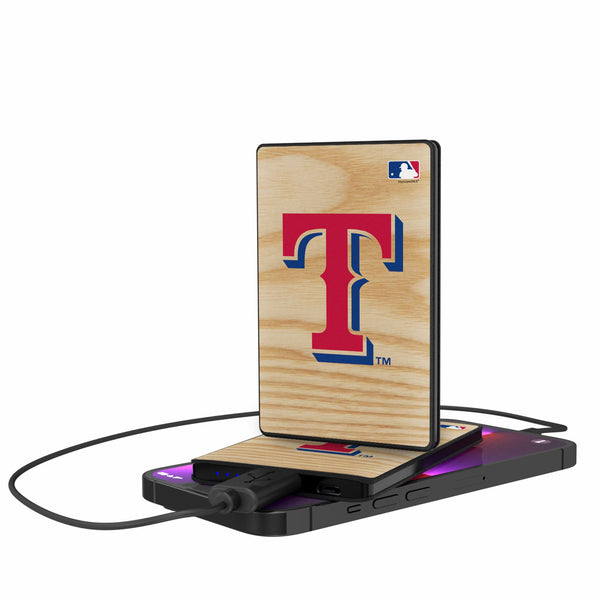 Texas Rangers Baseball Bat 2500mAh Credit Card Powerbank