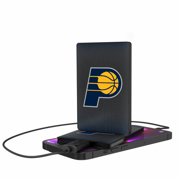 Indiana Pacers Linen 2500mAh Credit Card Powerbank