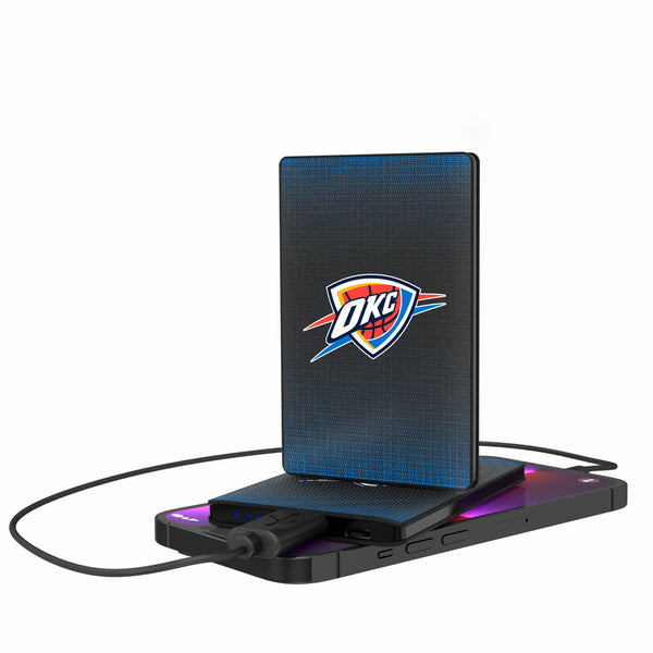 Oklahoma City Thunder Linen 2500mAh Credit Card Powerbank