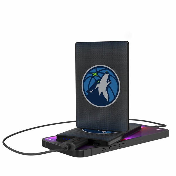 Minnesota Timberwolves Linen 2500mAh Credit Card Powerbank