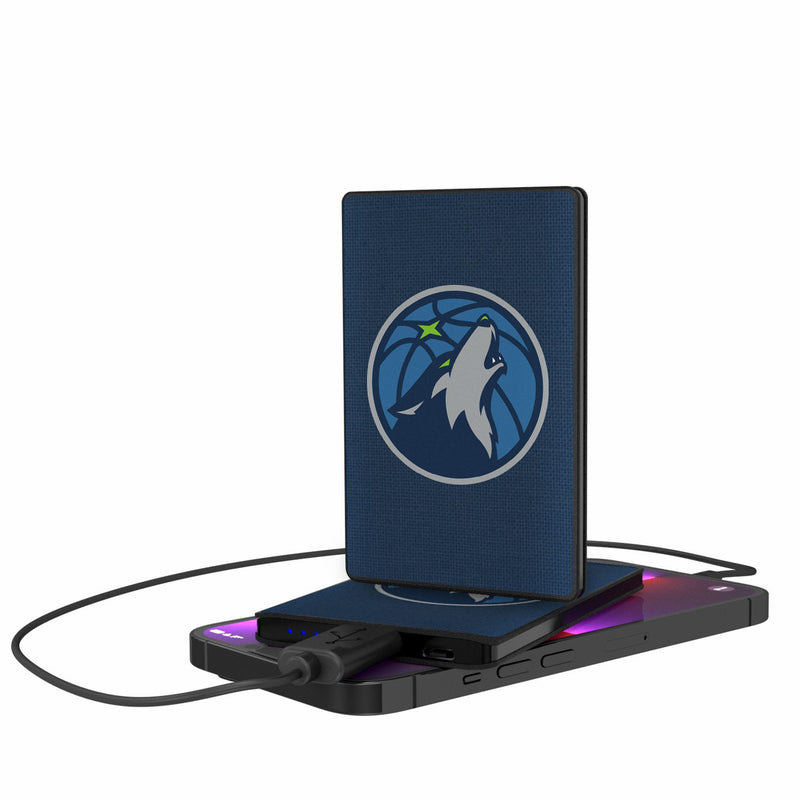 Minnesota Timberwolves Solid 2500mAh Credit Card Powerbank