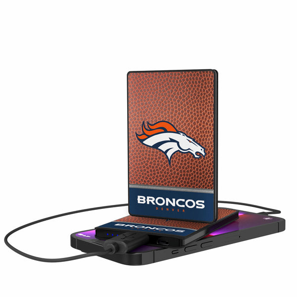 Denver Broncos Football Wordmark 2500mAh Credit Card Powerbank