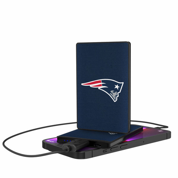 New England Patriots Solid 2500mAh Credit Card Powerbank