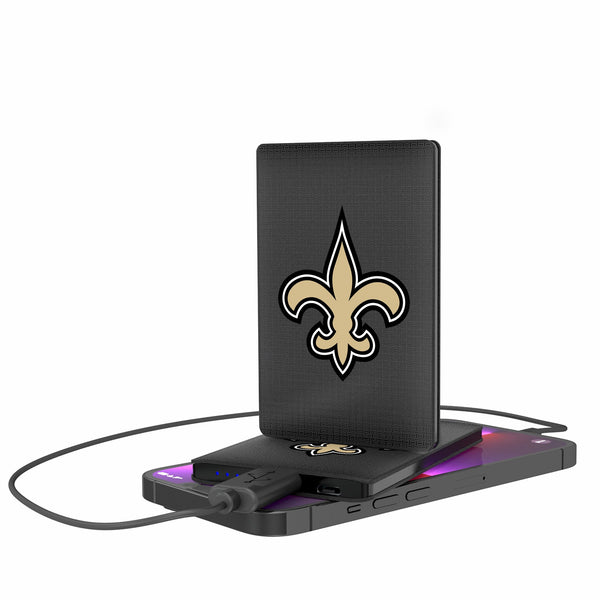 New Orleans Saints Linen 2500mAh Credit Card Powerbank