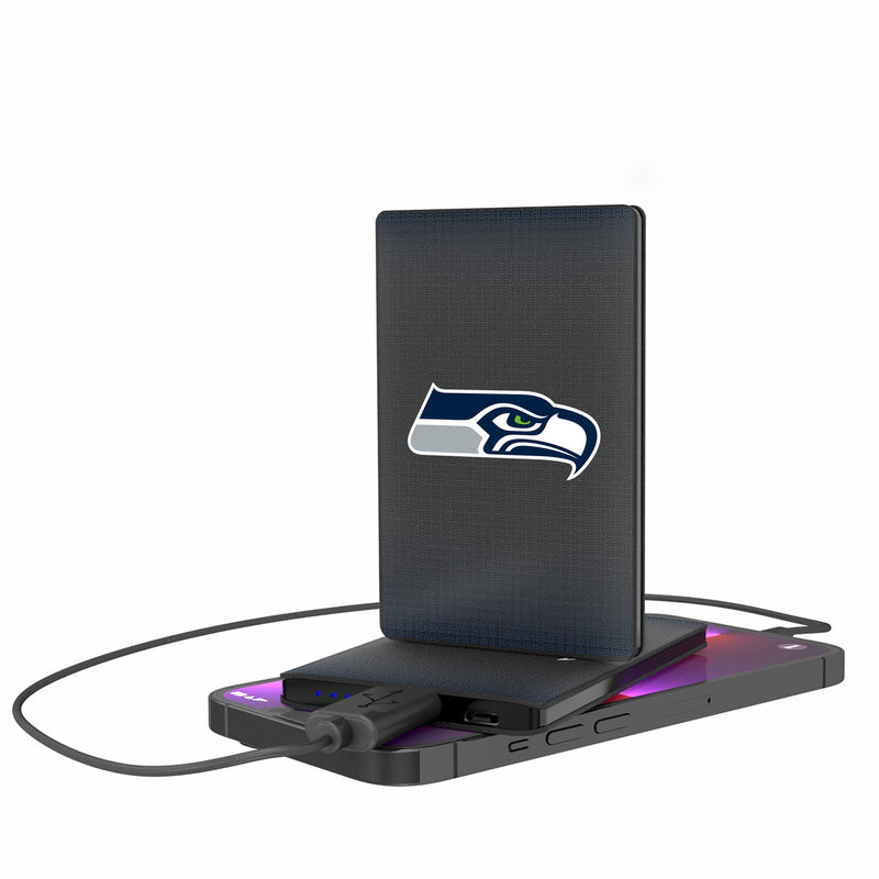 Seattle Seahawks Linen 2500mAh Credit Card Powerbank