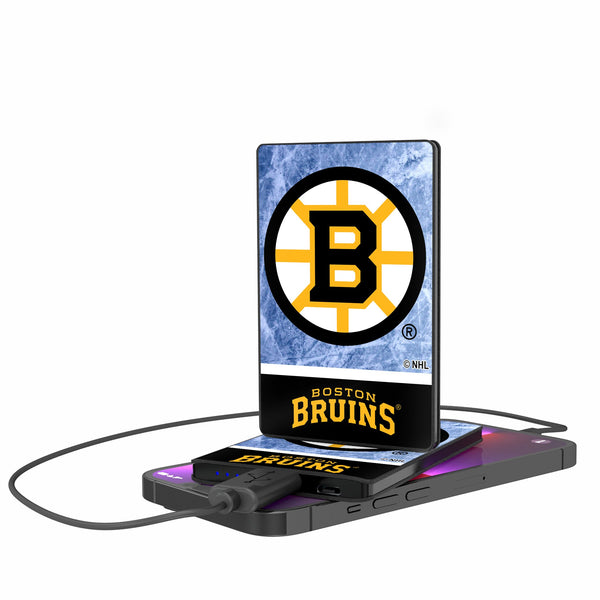 Boston Bruins Ice Wordmark 2500mAh Credit Card Powerbank