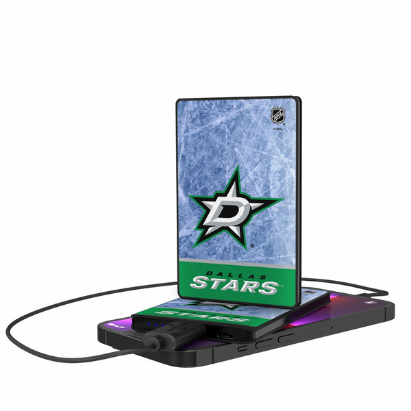 Dallas Stars Ice Wordmark 2500mAh Credit Card Powerbank