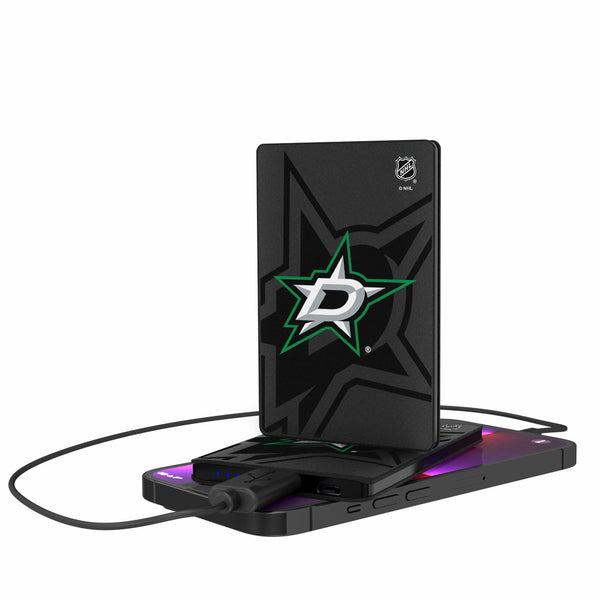 Dallas Stars Monocolor Tilt 2500mAh Credit Card Powerbank