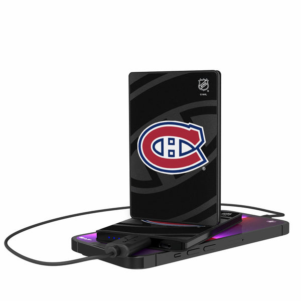 Montreal Canadiens Monocolor Tilt 2500mAh Credit Card Powerbank