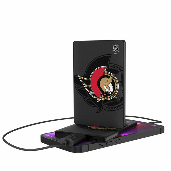 Ottawa Senators Monocolor Tilt 2500mAh Credit Card Powerbank