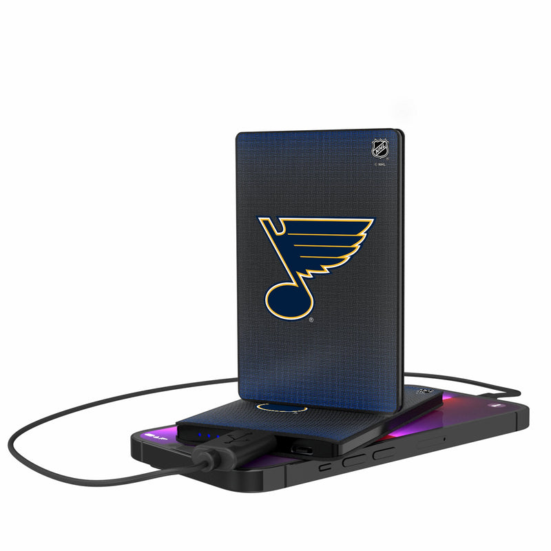 St. Louis Blues Linen 2500mAh Credit Card Powerbank