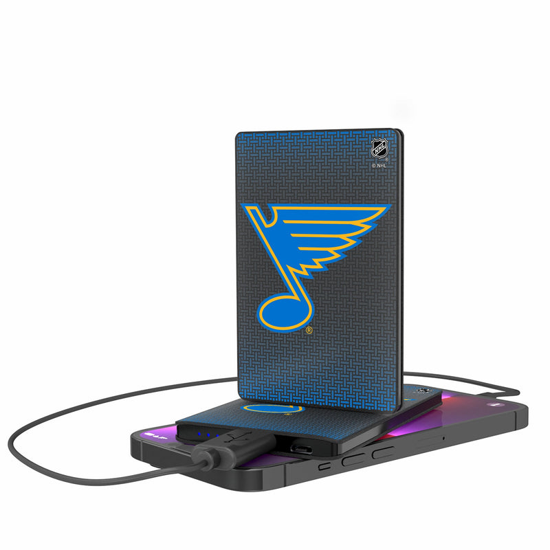 St. Louis Blues Linen 2500mAh Credit Card Powerbank