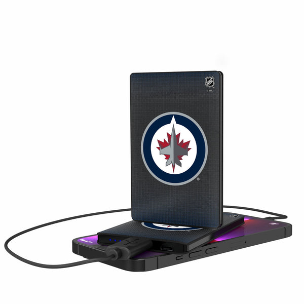 Winnipeg Jets Linen 2500mAh Credit Card Powerbank