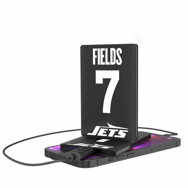 Justin Fields New York Jets 7 Game Tactic 2500mAh Credit Card Powerbank