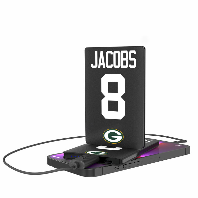 Josh Jacobs Green Bay Packers 8 Ready 2500mAh Credit Card Powerbank