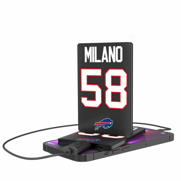 Matt Milano Buffalo Bills 58 Ready 2500mAh Credit Card Powerbank